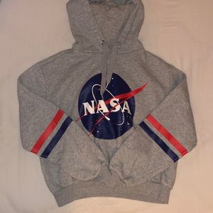 GREY NASA H&M HOODIE